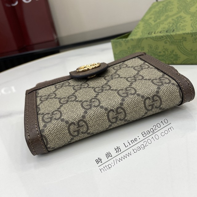 Gucci專櫃古馳最新款Ophidia系列短款卡包錢夾 jh2835型號：725662